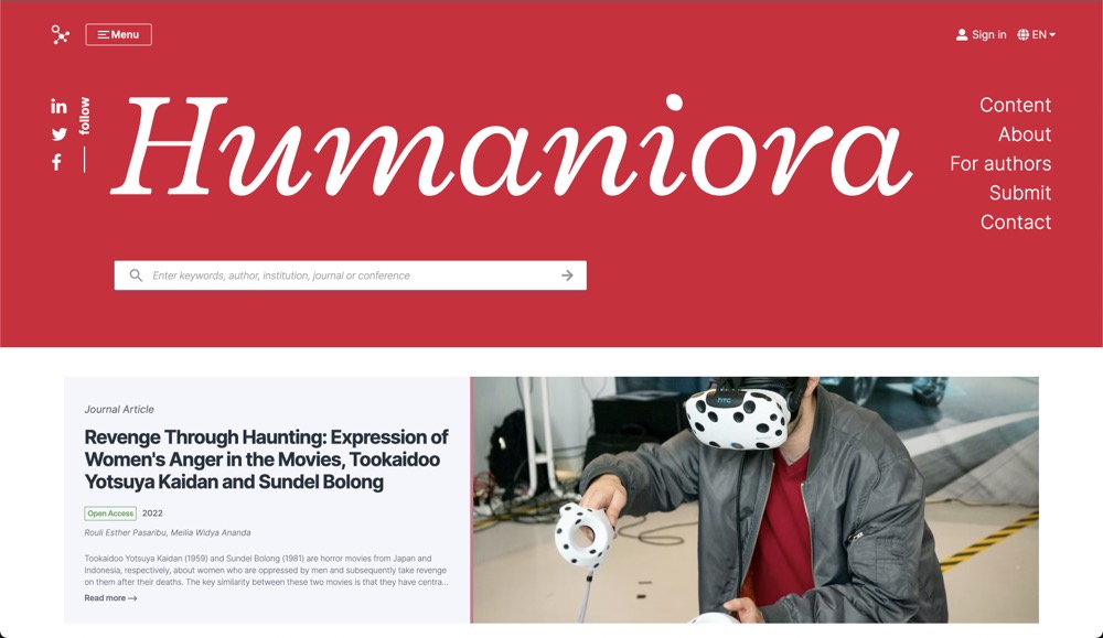 Humaniora journal